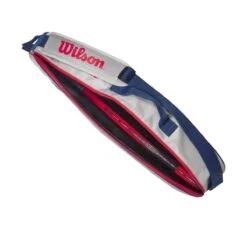 Wilson Tennis-Racketbag Kinder/Junior (Schlägertasche, 1 Hauptfach) 2023 Grau 3er -Wilson Huston Geschaft Wilson WR8023901 3PK Tasche206 1200x1200 1