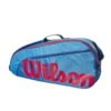Wilson Tennis-Racketbag Kinder/Junior (Schlägertasche, 1 Hauptfach) 2023 Blau 3er -Wilson Huston Geschaft Wilson WR8023902 3PK Tasche202 1200x1200 1