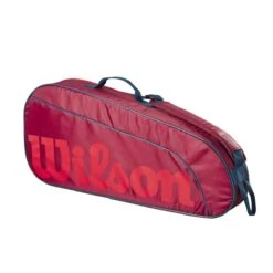 Wilson Tennis-Racketbag Kinder/Junior (Schlägertasche, 1 Hauptfach) 2023 Rot 3er -Wilson Huston Geschaft Wilson WR8023903 3PK Tasche201 1200x1200 1
