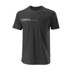 Wilson Tennis-Tshirt Team II Tech Crew Schwarz Herren