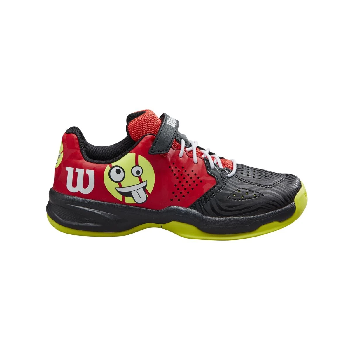 Wilson Tennisschuhe Kaos Emo Klett Allcourt 2023 Schwarz/rot Kleinkinder 6 Wilson Tennisschuhe Kaos Emo Klett Allcourt 2023 Schwarz/rot Kleinkinder – Bild 4