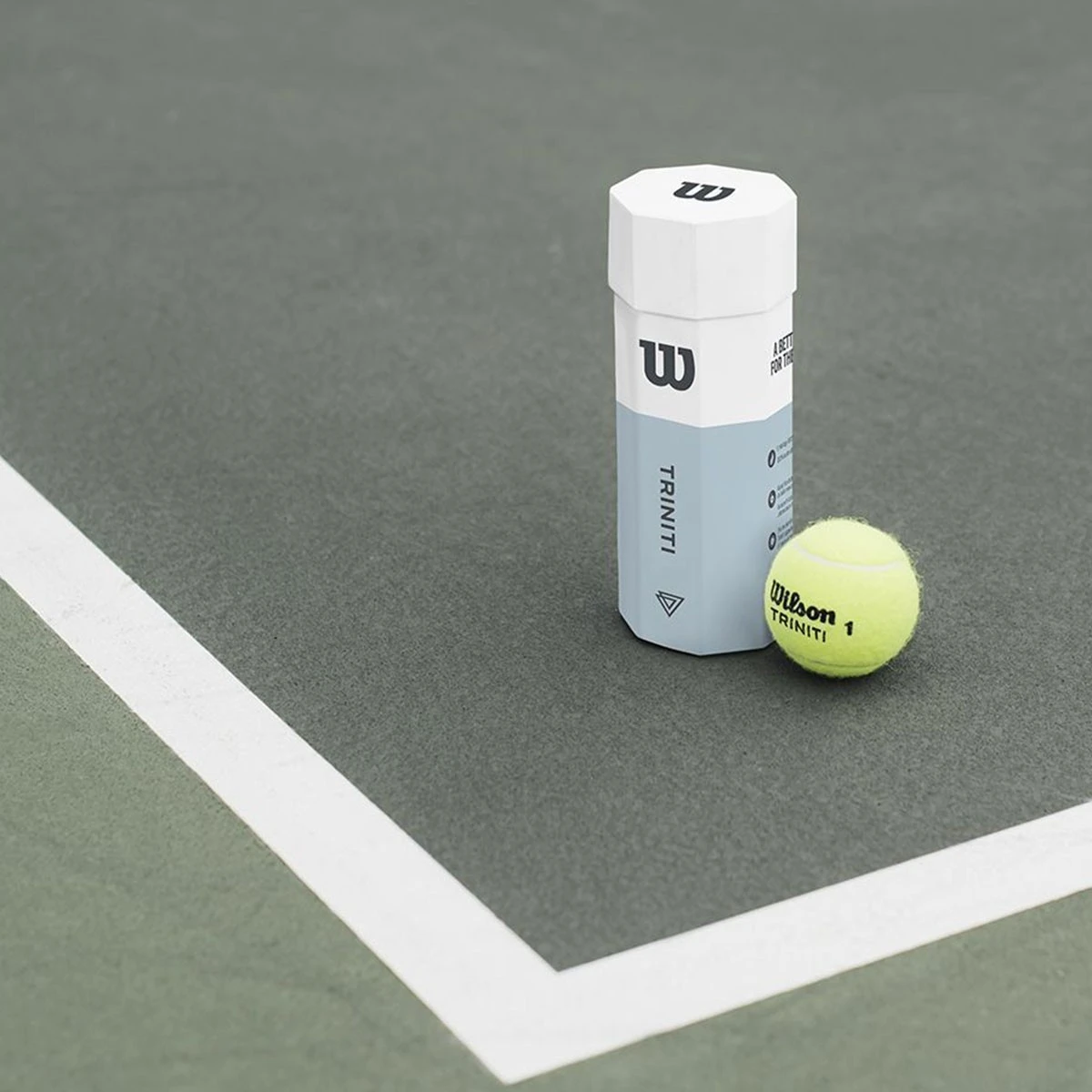 Wilson Tennisbälle Triniti (wiederverwertbare Verpackung) Dose 18x4er Im Karton 6 Wilson Tennisbälle Triniti (wiederverwertbare Verpackung) Dose 18x4er Im Karton – Bild 4