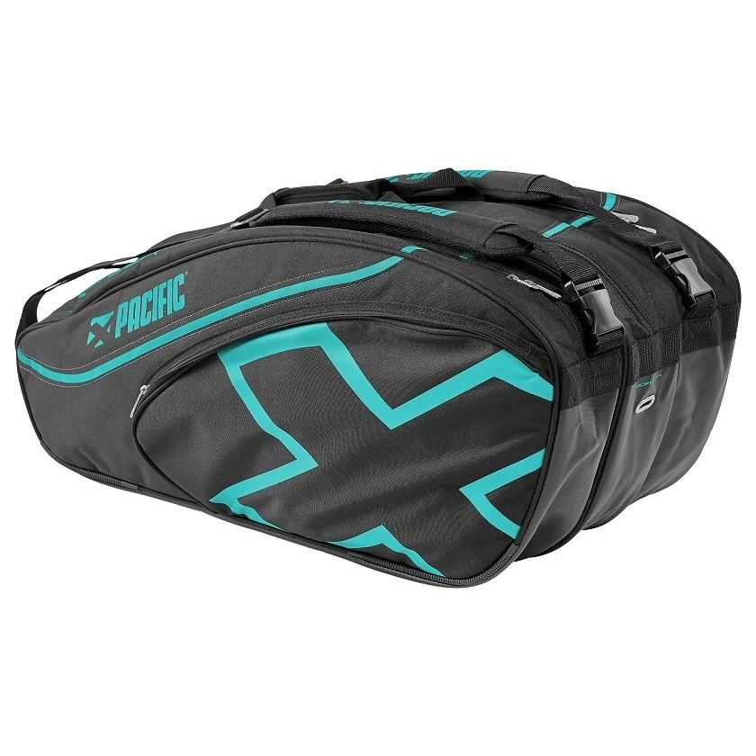 Pacific Racketbag (Schlägertasche) X Tour 2XL Schwarz/petrol 12er - 3 Hauptfächer (Thermofach) 4 Pacific Racketbag (Schlägertasche) X Tour 2XL Schwarz/petrol 12er - 3 Hauptfächer (Thermofach) – Bild 2